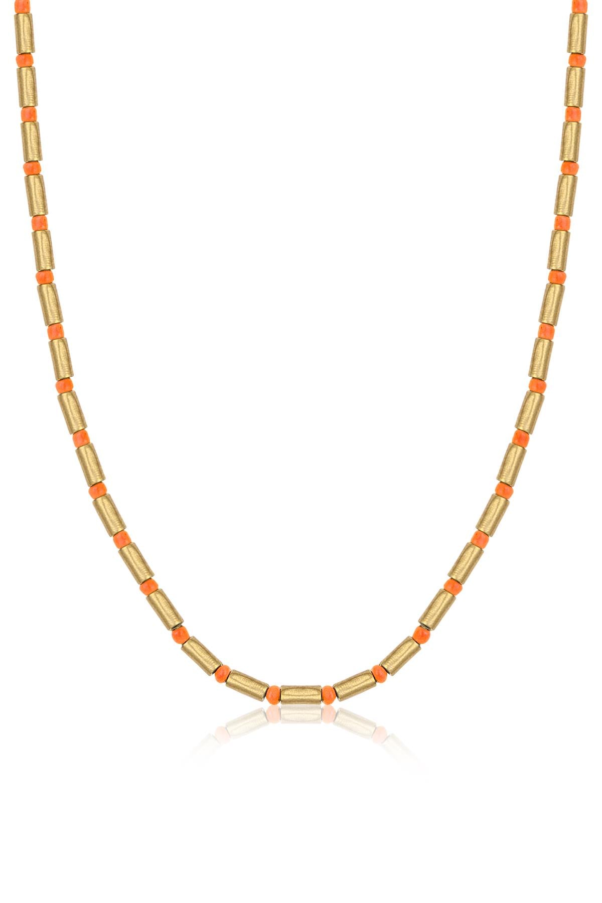 Gold Orange Kolye KLYO0015