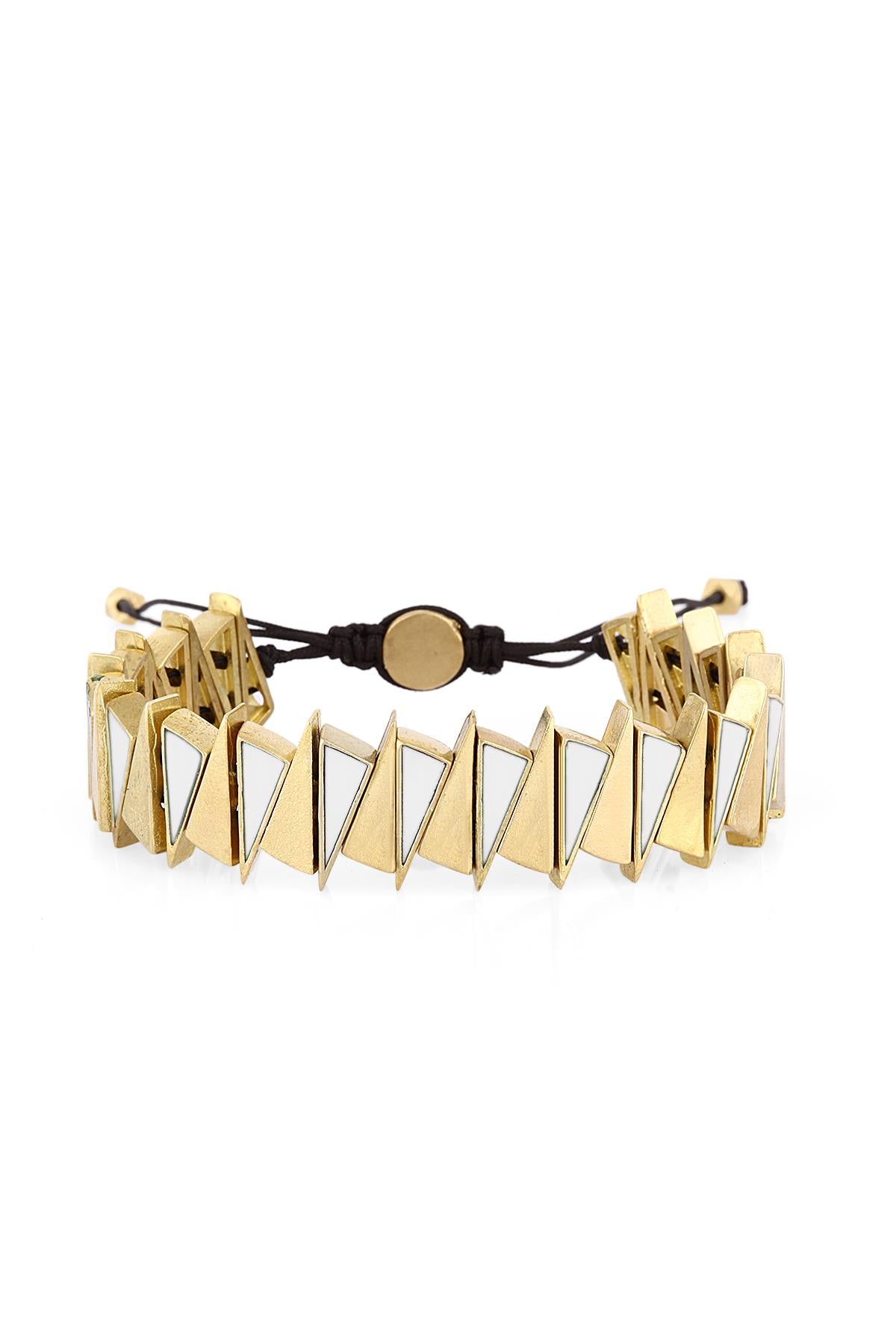 Gold White Pop 2 Bileklik BLPOP012
